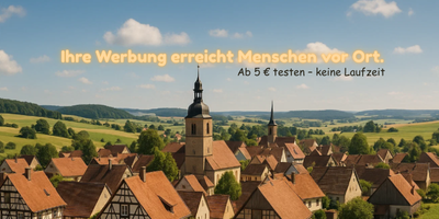 Ihre Werbung erreicht Menschen vor Ort – nicht irgendein Internet. (400 x 200 px)